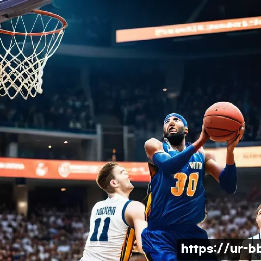 농구와 다른 스포츠 비교 - **Dynamic Game-Winning Shot:** A highly detailed, hyper-realistic image capturing the intense, decis...