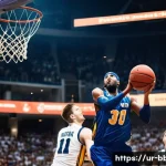 농구와 다른 스포츠 비교 - **Dynamic Game-Winning Shot:** A highly detailed, hyper-realistic image capturing the intense, decis...